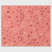 Papier Cadeau Motif musical (Plat)