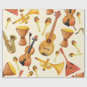 Papier Cadeau Motif musical (Plat)