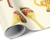Papier Cadeau Motif musical (Coin rond)