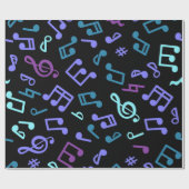 Papier Cadeau Motif musical (Plat)