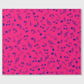 Papier Cadeau Motif musical (Plat)