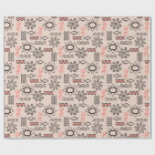 Papier Cadeau Motif national de style ukrainien (Plat)