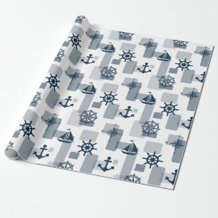Papier Cadeau Motif nautique