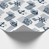Papier Cadeau Motif nautique (Coin)