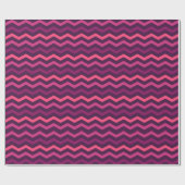 Papier Cadeau Motif Neon Sunset Chevron (Plat)