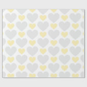 Papier Cadeau Motif neutre de coeur de beau bébé (Plat)