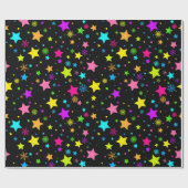 Papier Cadeau Motif nocturne étoilé (Plat)