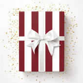 Papier Cadeau Motif Noël Rouge et Blanc