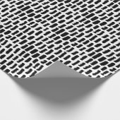 Papier Cadeau Motif noir de courses de brosse (Coin)