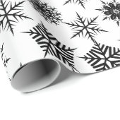 Papier Cadeau Motif noir et blanc (Coin rond)