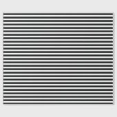 Papier Cadeau Motif noir et blanc de conception de rayures (Plat)