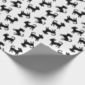 Papier Cadeau Motif noir et blanc du Chihuahuas (Coin)