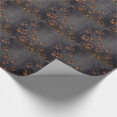 Papier Cadeau Motif noir rustique (Coin)