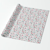Papier Cadeau Motif nordique de Noël (Déroulé)