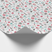 Papier Cadeau Motif nordique de Noël (Coin)