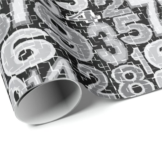 Papier Cadeau MOTIF numérique FRagmented (Coin rond)