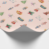 Papier Cadeau Motif Nutcracker aquarelle (Coin)