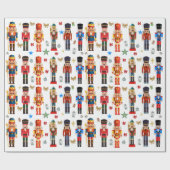 Papier Cadeau motif Nutcracker mignon (Plat)