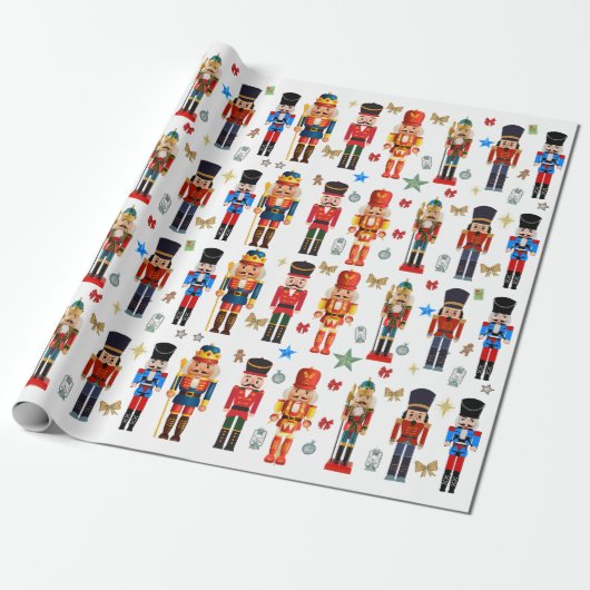 Papier Cadeau motif Nutcracker mignon (Déroulé)