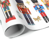 Papier Cadeau motif Nutcracker mignon (Coin rond)