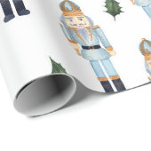 Papier Cadeau Motif Nutcracker Noël mignon (Coin rond)