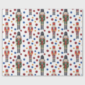 Papier Cadeau Motif Nutcracker Noël mignon (Plat)
