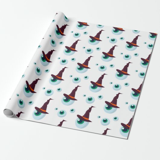 Papier Cadeau Motif Œil de Sorcière (Déroulé)
