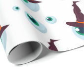 Papier Cadeau Motif Œil de Sorcière (Coin rond)