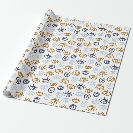 Papier Cadeau Motif oeil mal (Déroulé)