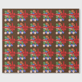 Papier Cadeau Motif Œufs de Pâques (Plat)