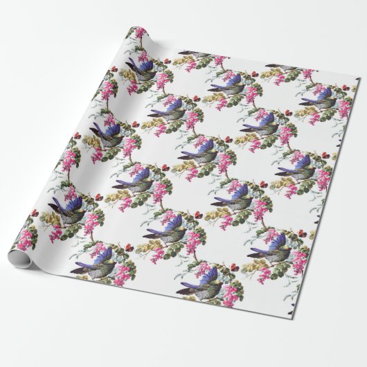 Papier Cadeau Motif oiseau (Déroulé)