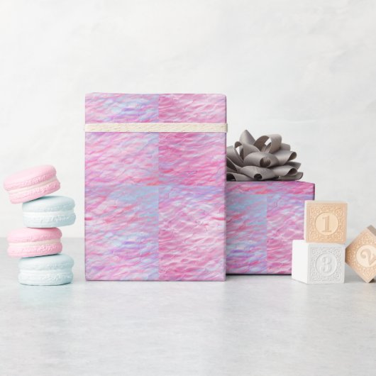 Papier Cadeau motif ondulé Abstrait (Baby Shower)