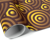 Papier Cadeau Motif Or sans faille (Coin rond)