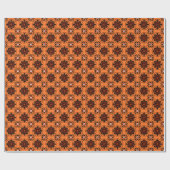 Papier Cadeau Motif Orange Suzani (Plat)