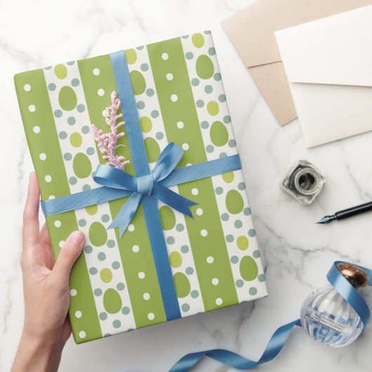 Papier Cadeau Motif oriental vert (Cadeaux)
