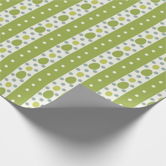 Papier Cadeau Motif oriental vert (Coin)