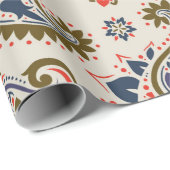 Papier Cadeau Motif paisible (Coin rond)