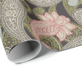 Papier Cadeau Motif Paisley  (Coin rond)