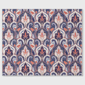 Papier Cadeau Motif paisley indien sans soudure. arabesque perse (Plat)