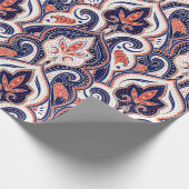 Papier Cadeau Motif paisley indien sans soudure. arabesque perse (Coin)