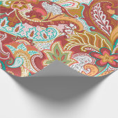Papier Cadeau Motif paisley sur arrière - plan (Coin)