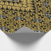 Papier Cadeau Motif palestinien Broderie Design imprimé (Coin)