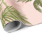 Papier Cadeau Motif palmier (Coin rond)
