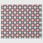 Papier Cadeau Motif Panda Bear Bow Block (Plat)
