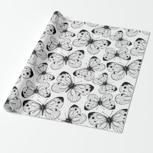 Papier Cadeau Motif papillon de choux