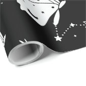 Papier Cadeau Motif papillon Luna Moth (Coin rond)