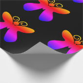 Papier Cadeau Motif papillon multicolore (Coin)