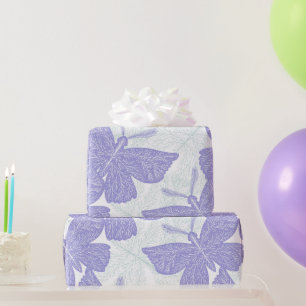 Papier Cadeau Motif papillon pourpre