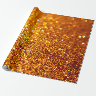 Papier Cadeau Motif Parties scintillant or