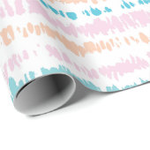 Papier Cadeau Motif Pastel Batik (Coin rond)